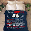 Customized Blanket for Couple, with Partner's Name and with Quotes, Wedding Gift, Valentine's Day Gift Super Soft and Cozy Blanket