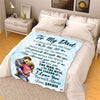 The Man The Myth The Legend, Customized Blanket for Father, with Custom Daughter/Son Name, Gift for Birthday, Father's Day, Thanksgiving, Super Soft and Warm Blanket