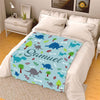 Customized Blanket with Cute Graphic, Designed Specially for Your Kids with Custom Names, Grand Kids, Toddlers, for His Her Birthday, Children's Day, Super Soft and Warm Blanket