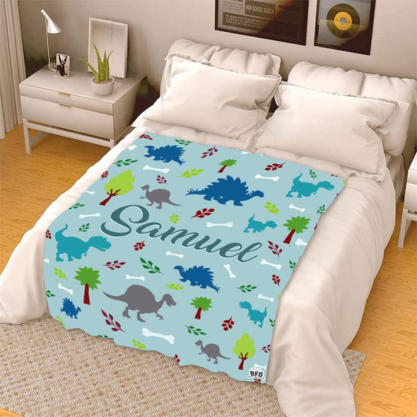 Customized Blanket with Cute Graphic, Designed Specially for Your Kids with Custom Names, Grand Kids, Toddlers, for His Her Birthday, Children's Day, Super Soft and Warm Blanket