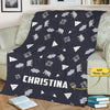 Custom Name Blanket for Kids Children Boys Girls Baby Gift from Family, Friends, Relatives for Birthday, Thanksgiving, Christmas, Personalized Cute Winter Polar Bear Design, Printed in USA