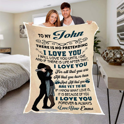 Customized Premium Quality Fleece Blanket for Couples, Best Gift for Your Life Partner with Quotes, Wedding Anniversary, Valentine's Day, Birthday Gift, Super Soft and Cozy Blanket