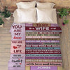 Custom Name Blanket for Wife, Gift from Husband for Anniversary, Birthday, Thanksgiving, Christmas, to My Wife You are My Love Best and Premium Quality Super Soft and Warm Blanket, Printed in USA