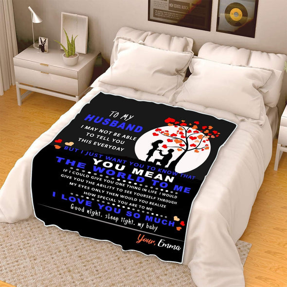 Customized Couple Blanket - The Ultimate Anniversary, Wedding, Valentine's Day, and Birthday Gift | Fleece, Cozy, and Memorable