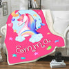 Personalized Unicorn Throw Blanket for Girls - Soft Fleece Toddler Blanket, Perfect Bedroom Décor & Custom Birthday Gift with Name - Printed in USA