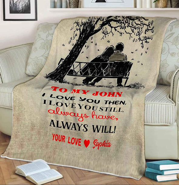 Customized Blanket for Couples with Their Partner's Name, Custom Gift with Quotes, Wedding, Anniversary, Valentine's Day Gift for her, Cozy and Supersoft Blanket
