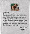 personalized name and photo blanket for mom/mother, from son/daughter for birthday, Thanksgiving and Christmas etc. Dear Mom, You are My One & Only, Sherpa Fleece Blanket