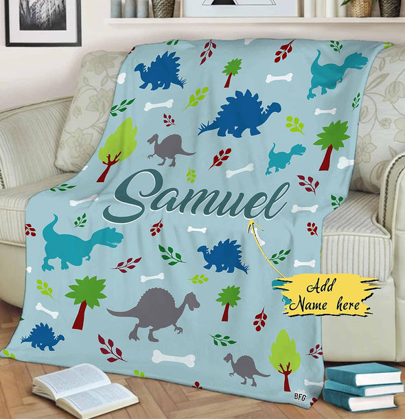 Customized Blanket with Cute Graphic, Designed Specially for Your Kids with Custom Names, Grand Kids, Toddlers, for His Her Birthday, Children's Day, Super Soft and Warm Blanket
