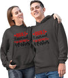 Hugs Kisses And Valentine Wishes Hoodies, Pullover Hoodies, For Couples, Printed Couple Hoodies