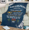 Premium Blanket, Blankets for Girlfriend, to My Girlfriend Premium Blanket, The Closest One to Your Heart Premium Blanket Couple, Couple Gifts, Presents from Love