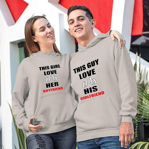 This Girl Loves Her Boyfriend/Girlfriend Hoodie, Unisex Hoodies For Couples