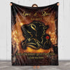 Love Story Unfolded: Beauty and Beast Blanket with Custom Couples Names & Est. Date - Ideal for Birthday, Anniversary, and Valentine's Day - Gift for Him/Her