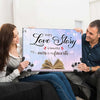 A Unique Canvas for Couples, Wooden Frame Decor - Ideal Gift for Birthdays, Valentines, Anniversaries - Crafted in the USA
