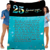 Customized Couple Blanket, Gift for Him/Her, Custom Wedding Year, Best & Premium Quality, Anniversary, Wedding Gift, Super Soft and Warm Blanket