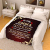 Personalized Couple Blankets - Express Your Love with 'To My Girlfriend' Custom Throw - Heartfelt Couple Gifts from Husband