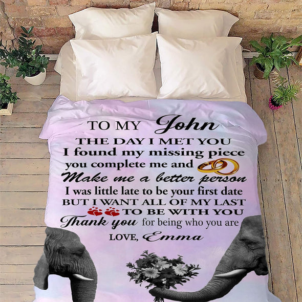 You Complete Me" and "Make Me A Better Person" – the ultimate gift for your life partner, perfect for Valentine's Day or birthdays. Super soft and cozy, adorned with heartfelt quotes, it's the best way to show your love and warmth