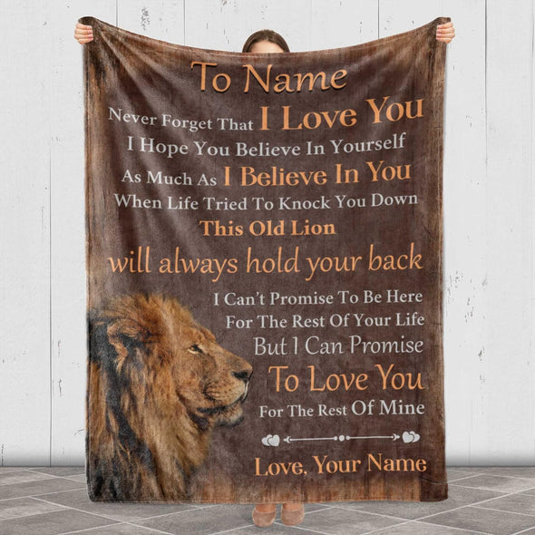 Personalized Name Blanket - Eternal Reminder of Love | Ideal Gift for Couples on Anniversaries, Valentine's Day, Birthdays, Thanksgiving, and Christmas | Proudly Made in the USA | Available in Fleece or Sherpa Material