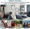 Dear Dad, Customized Blanket for Father, with Custom Daughter/Son Name, Gift for Father's Day, Birthday, Thanksgiving, Super Soft and Warm Blanket
