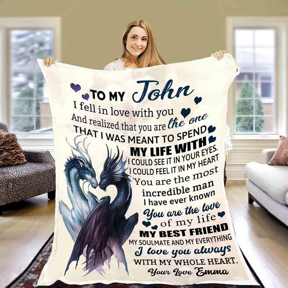 Customized Premium Quality Fleece Blanket for Couples, Best Gift for Love Partner with Quote, Wedding anniversary, Valentine's day, Birthday, Supersoft Cozy Blanket