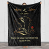 Love Story Unfolded: Beauty and Beast Blanket with Custom Couples Names & Est. Date - Ideal for Birthday, Anniversary, and Valentine's Day - Gift for Him/Her