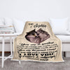 You are The Person I Need, Customized Fleece Blankets for Couples, Best Gift for Your Life Partner with Quotes, Valentine's Day, Birthday Gift, Super Soft and Cozy Blanket