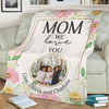 Personalized Name and Photo Blanket for Mom/Mother, Mom We Love You, Birthday, Mother's Day, Thanksgiving, and Christmas gift from Son/Daughter  Proudly Printed from USA