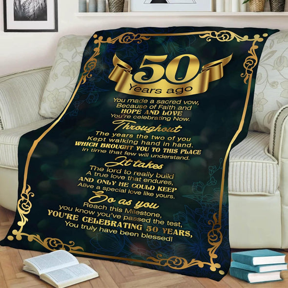 Customized Couples Blanket, Gift for Him/Her, Custom Wedding Year, Best & Premium Quality, Wedding Gifts, Anniversary, Super Soft and Warm Blanket