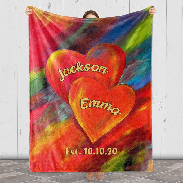 Personalized Couple Photo Blanket - Customized Sherpa Fleece Throw | Machine Washable | Heartwarming Keepsake for Him/Her | Perfect for Birthday, Valentine's Day, and Weddings
