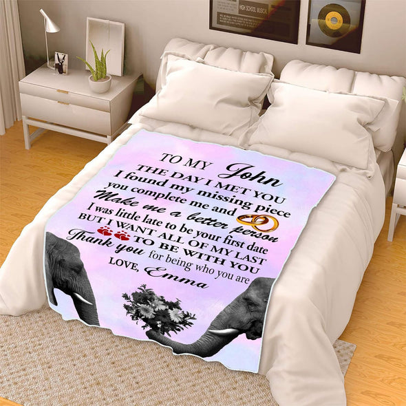 You Complete Me" and "Make Me A Better Person" – the ultimate gift for your life partner, perfect for Valentine's Day or birthdays. Super soft and cozy, adorned with heartfelt quotes, it's the best way to show your love and warmth