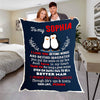 Customized Blanket for Couple, with Partner's Name and with Quotes, Wedding Gift, Valentine's Day Gift Super Soft and Cozy Blanket