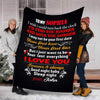 Customized Blanket for Couple, with Partner's Name and with Quotes, Wedding Gift, Valentine's Day Gift Super Soft and Cozy Blanket