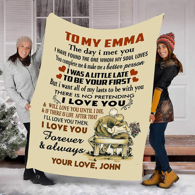 Personalized Couples Blanket - Perfect Gift for Life Partners with Inspiring Quotes | Ideal for Wedding Anniversaries, Valentine's Day, Birthdays | Luxuriously Soft and Cozy Throw