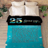 Customized Couple Blanket, Gift for Him/Her, Custom Wedding Year, Best & Premium Quality, Anniversary, Wedding Gift, Super Soft and Warm Blanket