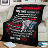 Customized Blanket for Couple, with Partner's Name and with Quotes, Wedding Gift, Valentine's Day Gift Supersoft Blanket