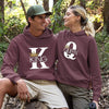 King Queen Couple Hoodies, His Her Gifts, Unisex Hoodies, For Couples