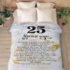 Customized Couple Blanket, Gift for Him/Her, Custom Wedding Year, Best and Premium Quality, Anniversary, Wedding Gift, Super Soft and Warm Blanket