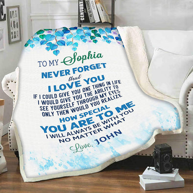 Personalized Couple's Blanket: Custom Gift with Partner's Names and Quotes - Perfect for Weddings, Valentine's Day - Luxuriously Soft and Cozy Throw
