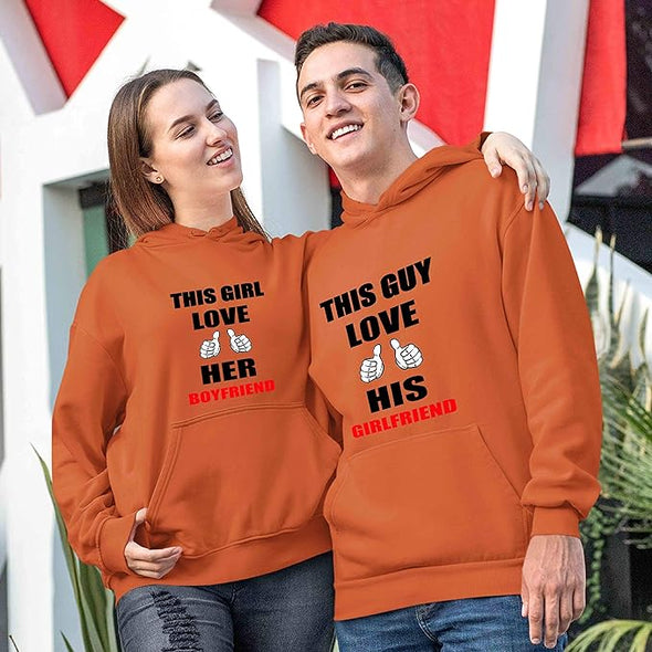 This Girl Loves Her Boyfriend/Girlfriend Hoodie, Unisex Hoodies For Couples