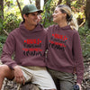 Hugs Kisses And Valentine Wishes Hoodies, Pullover Hoodies, For Couples, Printed Couple Hoodies