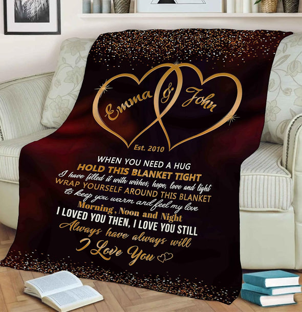 Girlfriend Premium Blanket, Premium Blanket, Blankets for Girlfriend, The Closest One to Your Heart Premium Blanket Couple, Couple Gifts, Presents from Love