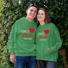 My Heart Only Beats For Him Her, Unisex Hoodies For Couples