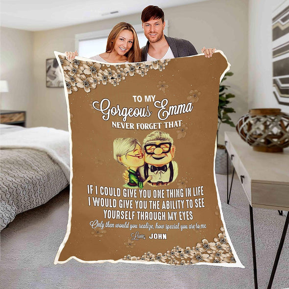 Customized Blanket for Couple, with Partner's Name, Custom Gift for Couple with Quotes, Wedding, Valentine's Day Gift, Super Soft, Cozy Blanket