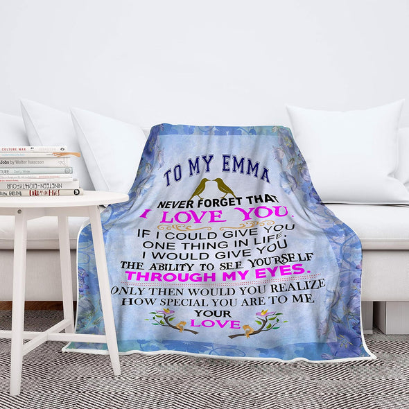 Customized Blanket for Couple, with Partner's Name, Custom Gift for Couple with Quotes, Wedding, Valentine's Day Gift, Super Soft, Cozy Blanket