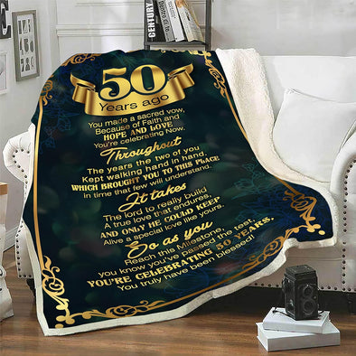Customized Couples Blanket, Gift for Him/Her, Custom Wedding Year, Best & Premium Quality, Wedding Gifts, Anniversary, Super Soft and Warm Blanket