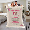 Customized Blanket for Couple, with Partner's Name, Custom Gift for Couple with Quotes, Wedding, Valentine's Day Gift, Super Soft, Cozy Blanket