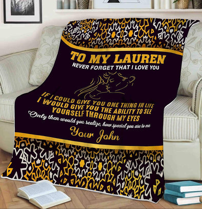 Personalized Couple's Blanket: Custom Gift with Partner's Names and Quotes - Perfect for Weddings, Valentine's Day - Cozy Throw for a Memorable Gift