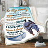 God Knew My Heart Needed You, Customized Fleece Blankets for Couples, Best Gift for Your Life Partner with Quotes, Valentine's Day, Birthday Gift, Super Soft and Cozy Blanket