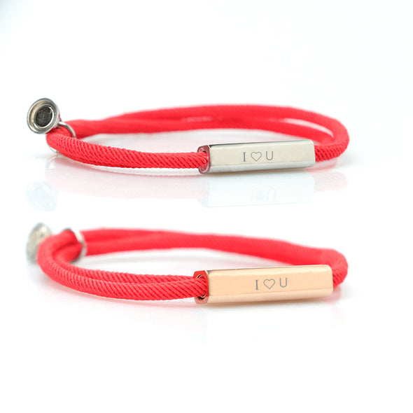 Stainless Steel Magnet Attractive Couple Bracelet