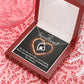 FOREVER LOVE NECKLACE WITH MESSAGE CARD FOR MY SOULMATE, ANNIVERSARY AND BIRTHDAY GIFT FOR HER, JWELERY NECKLACE FOR WIFE/GIRLFRIEND