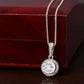 TO MY SOULMATE, ETERNAL HOPE NECKLACE, UNIQUE GIFT WITH MESSAGE CARD,  ANNIVERSARY AND BIRTHDAY GIFT HER, NECKLACE JEWELERY